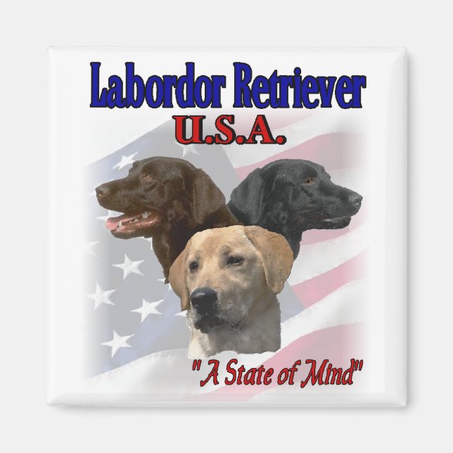 Labrador Retriever Geschenke Magnet (Vorne)