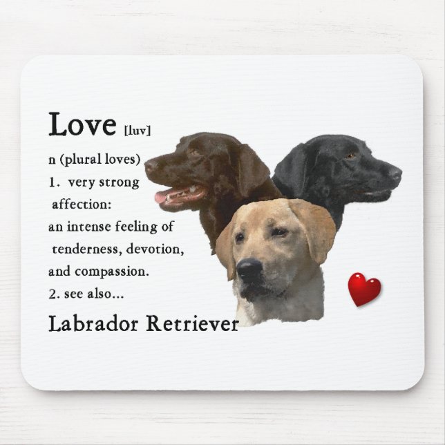Labrador Retriever Geschenke Mousepad (Vorne)