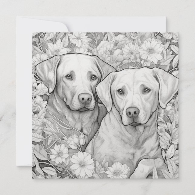 Labrador Retriever Geschenkkarte (Vorderseite)