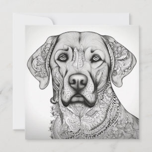 Labrador Retriever Geschenkkarte Einladung