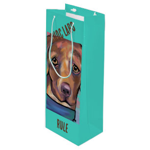 LABRADOR RETRIEVER GESCHENKTÜTE FÜR WEINFLASCHEN
