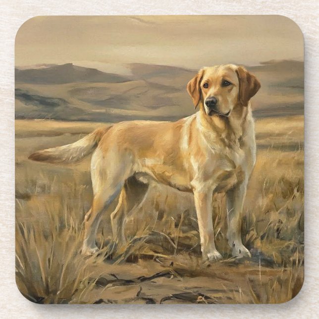 Labrador Retriever Getränkeuntersetzer (Vorderseite)