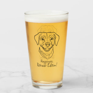 Labrador Retriever. Glückseligkeit, Retriever Edit Glas