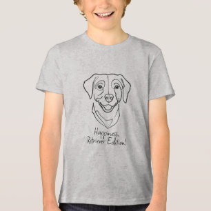Labrador Retriever. Glückseligkeit, Retriever Edit Tri-Blend Shirt