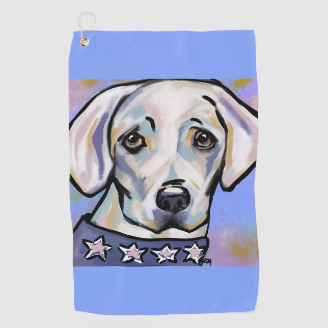 Labrador Retriever Golfhandtuch (Vorderseite)