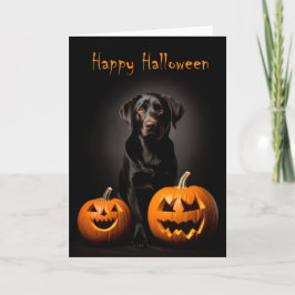 Labrador Retriever Halloween Karte