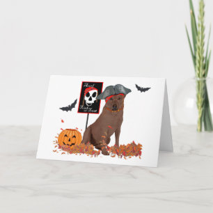 Labrador Retriever Halloween Karte