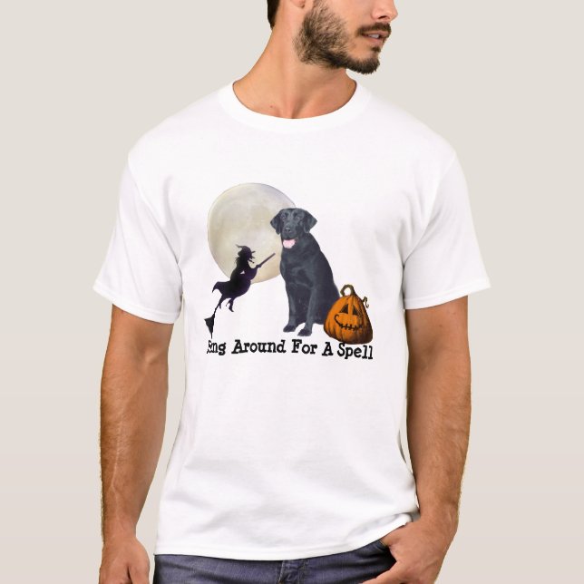 Labrador-Retriever-HalloweenunisexT - Shirt (Vorderseite)