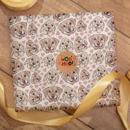 Labrador Retriever HandGezeichnet Cartoon Head Geschenkpapier