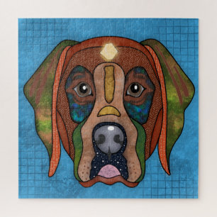 Labrador Retriever hässliche Hunde Gesicht Jigsaw 