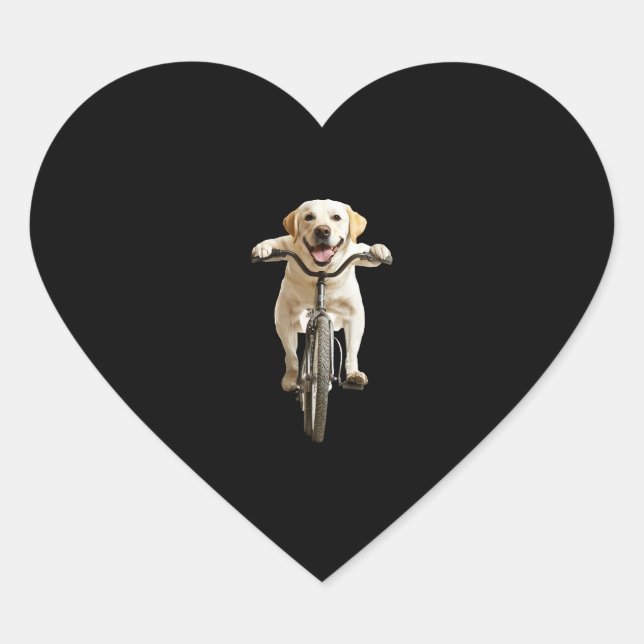Labrador Retriever    Herz-Aufkleber (Vorderseite)