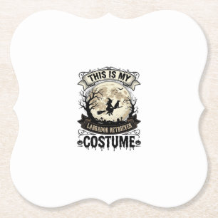 Labrador Retriever Hexe Halloween Kostüm Shirt_1 Untersetzer