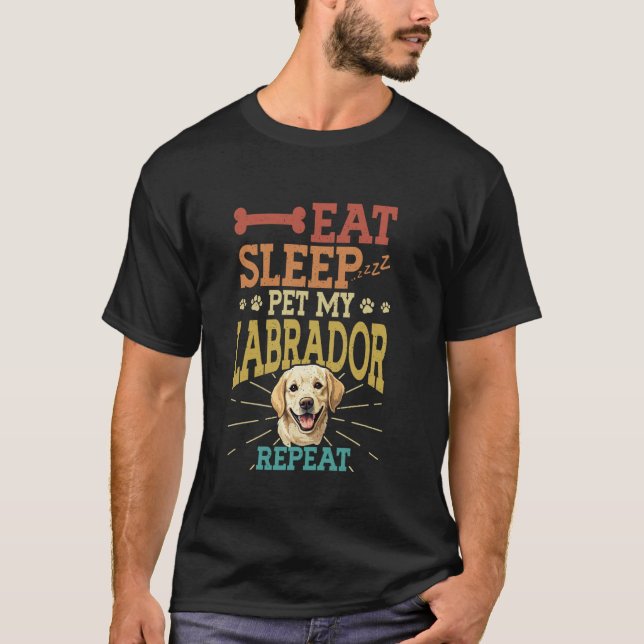 Labrador Retriever Hund 1 T-Shirt (Vorderseite)