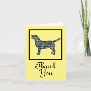 Labrador Retriever Hund Danke, dass Sie die Grußka Karte