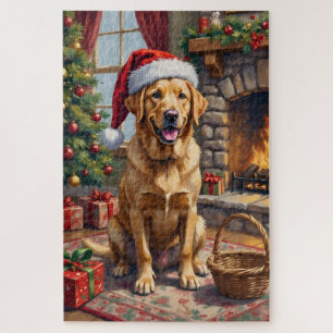 Labrador Retriever Hund Klassisches Familienweihna