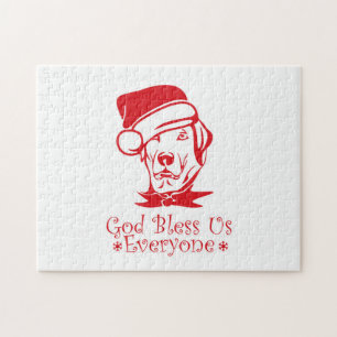 Labrador Retriever Hund mit dem Weihnachtsmann