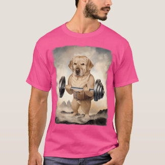 Labrador Retriever Hund Muskel Training Gewichtheb T-Shirt