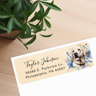 Labrador Retriever Hund Rücksendeadressetikett