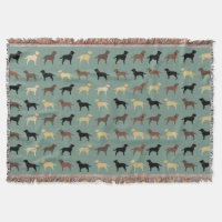 Labrador Retriever Hund Silhouetten Muster Labrado