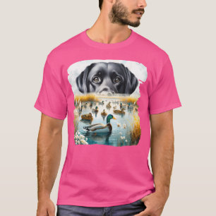 Labrador Retriever Hund Us Flag Duck Hunter T-Shirt