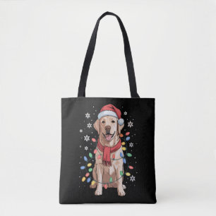 Labrador Retriever Hund Weihnachtsmann Hut Xmas We Tasche