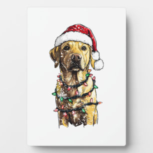 Labrador Retriever Hunde Baum Weihnachtspullover X Fotoplatte