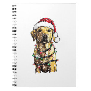 Labrador Retriever Hunde Baum Weihnachtspullover X Notizblock