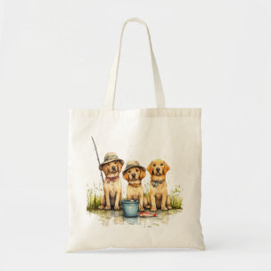 Labrador Retriever Hunde Fischen Tragetasche