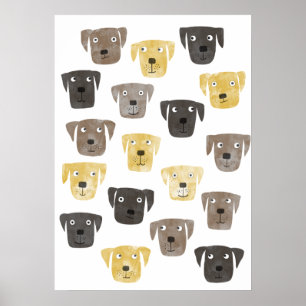 Labrador Retriever Hunde Poster