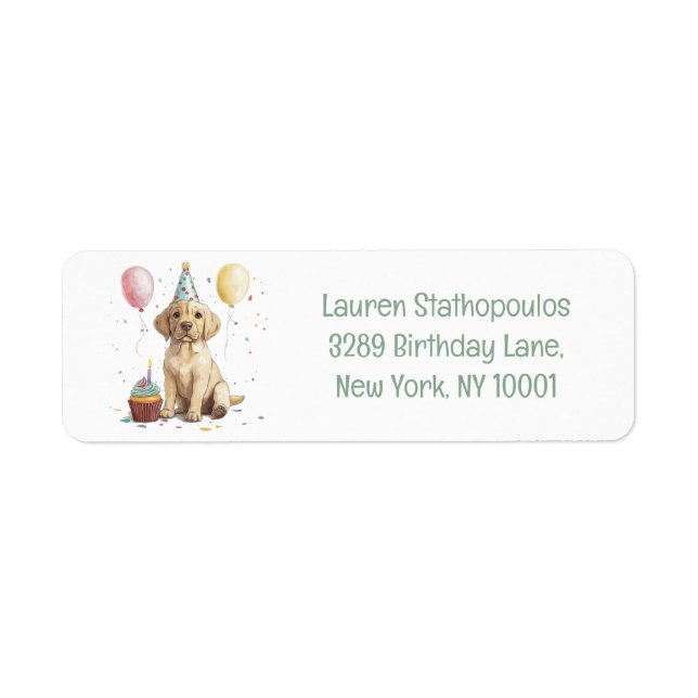 Labrador Retriever Hunde zum Geburtstag (Vorne)