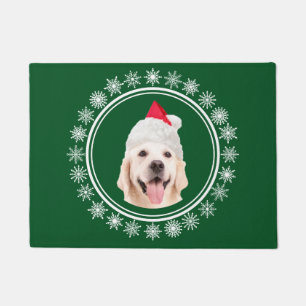 Labrador retriever-Hundesankt-Weihnachtswillkommen Fußmatte