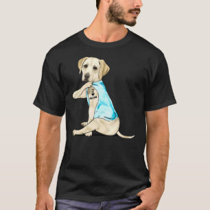 Labrador Retriever I Liebe Mama Tattoos T-Shirt