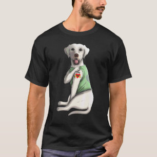 Labrador Retriever Ich liebe Mama Tattoo Hund Mutt T-Shirt
