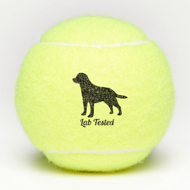 Labrador retriever Ihr Text Tennisbälle (Vorderseite)