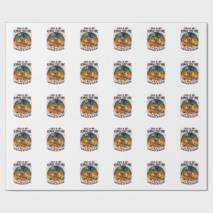 Labrador Retriever im Menschenkostüm Halloween Hex Geschenkpapier