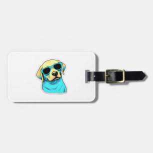 Labrador Retriever in Cooler Sonnenbrille Classic  Gepäckanhänger