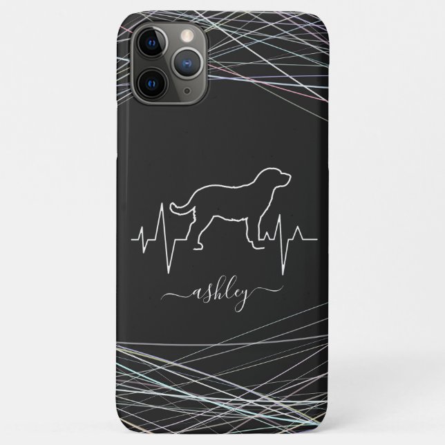 Labrador Retriever ist Cooler Heartbeat Minimal Do Case-Mate iPhone Hülle (Rückseite)