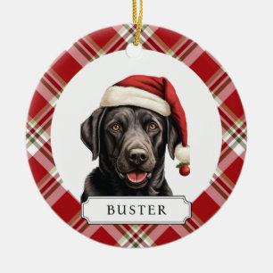 Labrador Retriever Keramik Circle Ornament