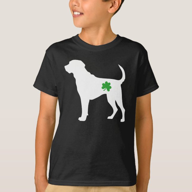 Labrador Retriever Kleeblatt, Funny St Patrick's D T-Shirt (Vorderseite)