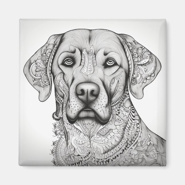 Labrador Retriever Kühlschrankmagnet (Vorne)