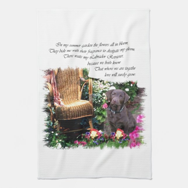 Labrador Retriever Kunstgeschenke Handtuch (Vertikal)
