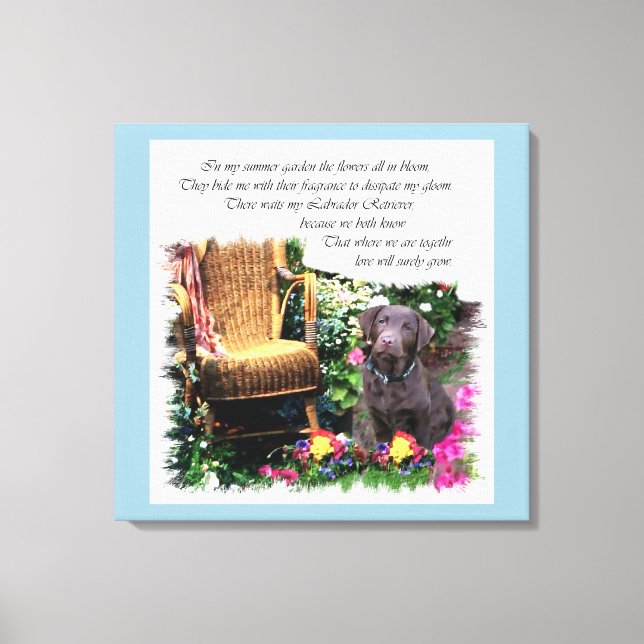 Labrador Retriever Kunstgeschenke Leinwanddruck (Vorderseite)