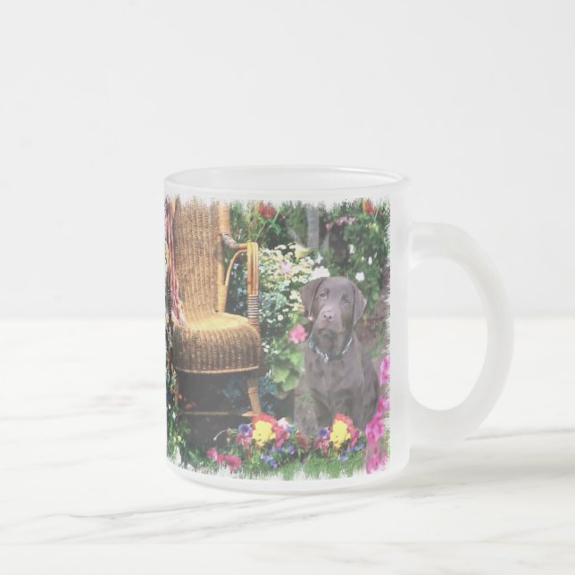 Labrador Retriever Kunstgeschenke Mattglastasse (Rechts)