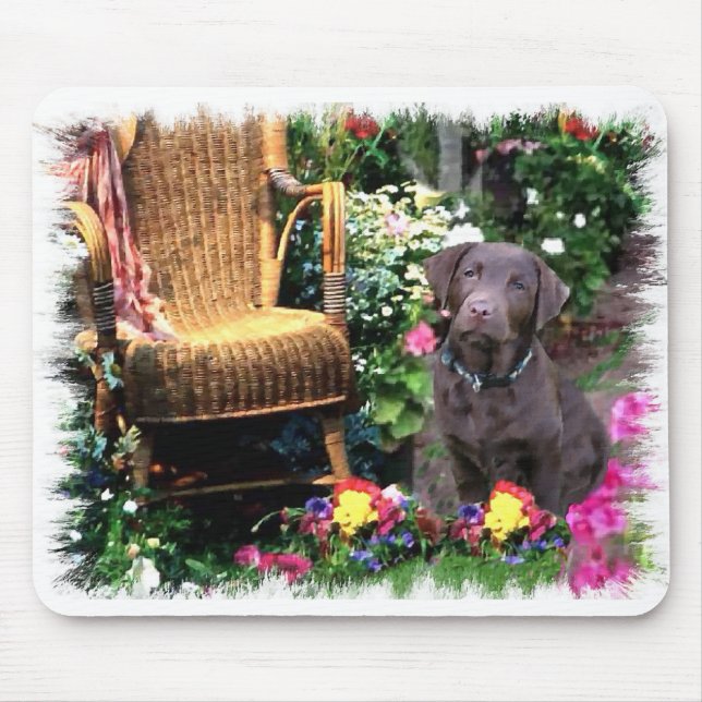 Labrador Retriever Kunstgeschenke Mousepad (Vorne)