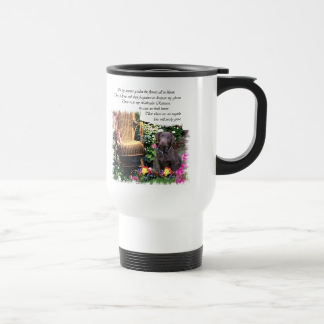 Labrador Retriever Kunstgeschenke Reisebecher (Rechts)
