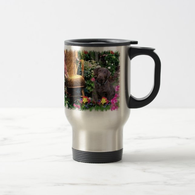 Labrador Retriever Kunstgeschenke Reisebecher (Rechts)