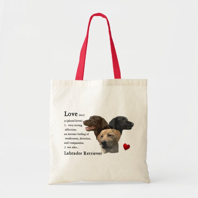 Labrador Retriever Kunstgeschenke Tragetasche (Vorne)