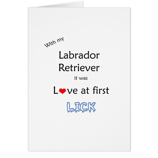 Labrador Retriever Lick Design (Vorne)