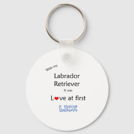 Labrador Retriever Lick Design Schlüsselanhänger