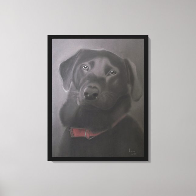 Labrador Retriever Liebe 24"x30" Leinwanddruck (Vorderseite)